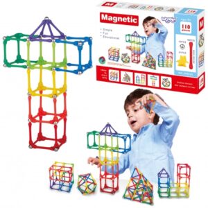 WOOPIE Klocki Magnetyczne Konstrukcyjne Układanka 110 el._4SZ