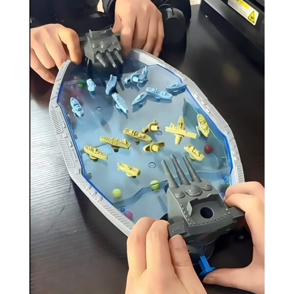 WOOPIE Gra Zręcznościowa "Bitwa Morska" Statki 3D Wyrzutnia Kulek - obrazek 4