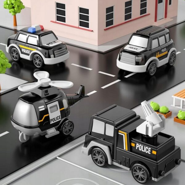 WOOPIE Laweta Drogowa Zestaw 5 Aut - Policja - obrazek 3