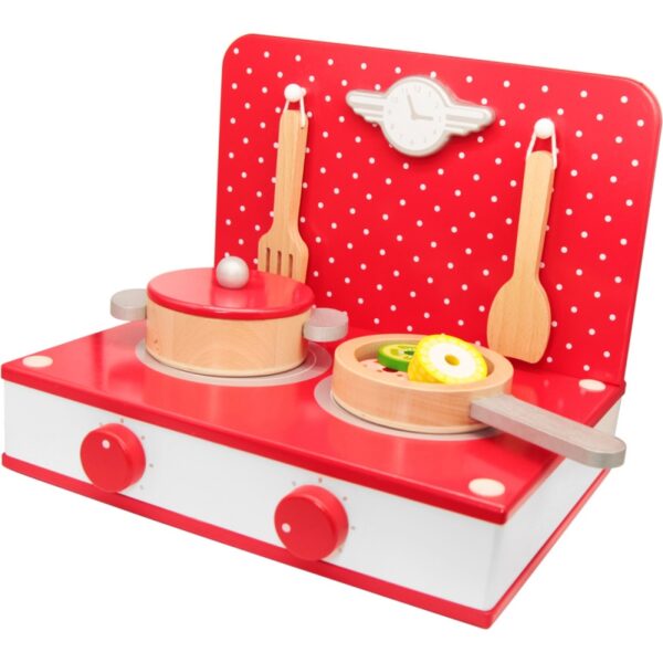 CLASSIC WORLD Drewniana Kuchnia 2w1 Grill + Kuchenka dla Dzieci 22el. - obrazek 4