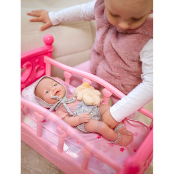 WOOPIE ROYAL Lalka Bobas 36 cm w Ubranku z Misiem Akcesoria do Karmienia - obrazek 12
