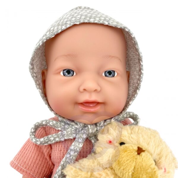 WOOPIE ROYAL Lalka Bobas 36 cm w Ubranku z Misiem Akcesoria do Karmienia - obrazek 6